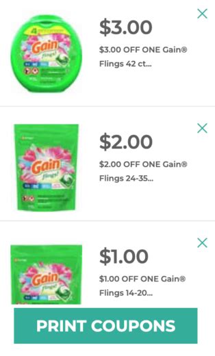 gain coupons p&g.